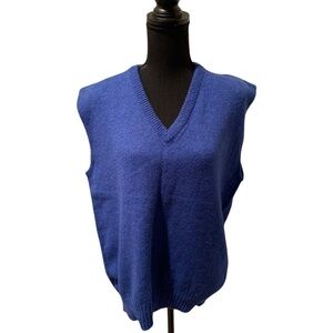 Jantzen Sweater Company Men's Vintage Wool Blend Sweater Vest XL Blue